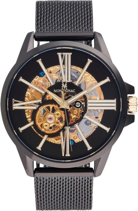 Immagine prodotto Montignac Orologio Automatico Round (Orologio scheletrato, 42 mm)
