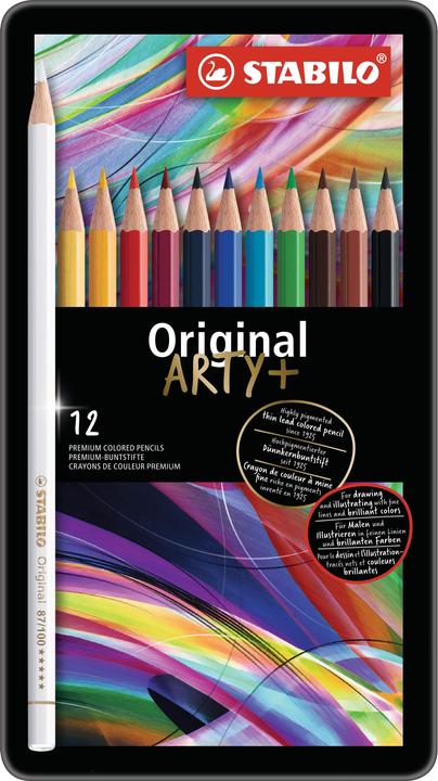 Produktbild STABILO Original ARTY Farbstift, 12er Etui (Mehrfarbig, 12 x)