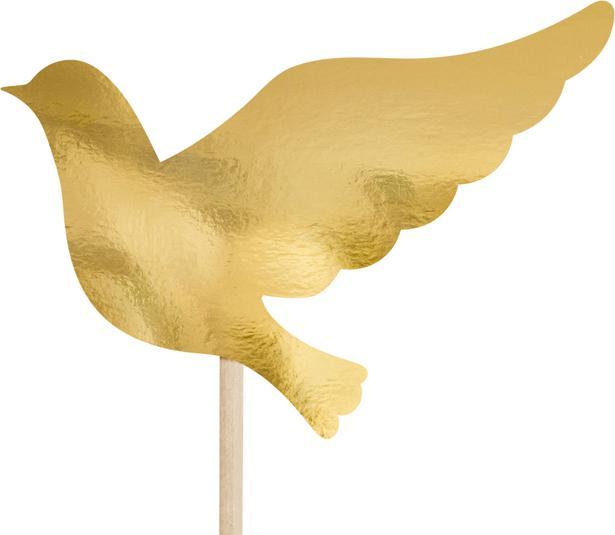 Produktbild Partydeco Cake toppers First Communion, gold, 31.5cm (1 pkt / 6 pc.)