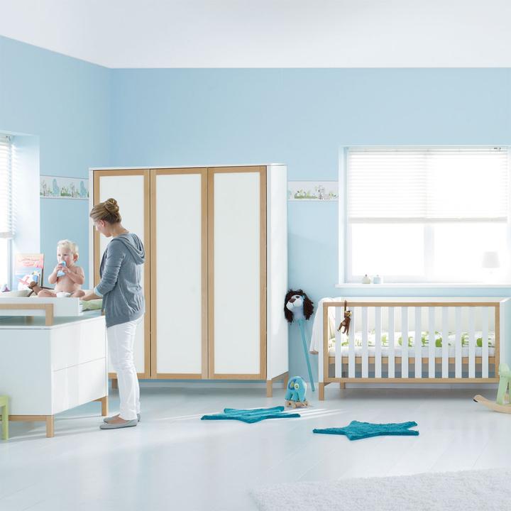 Produktbild Herlag Kinderbett Alex weiss/natur