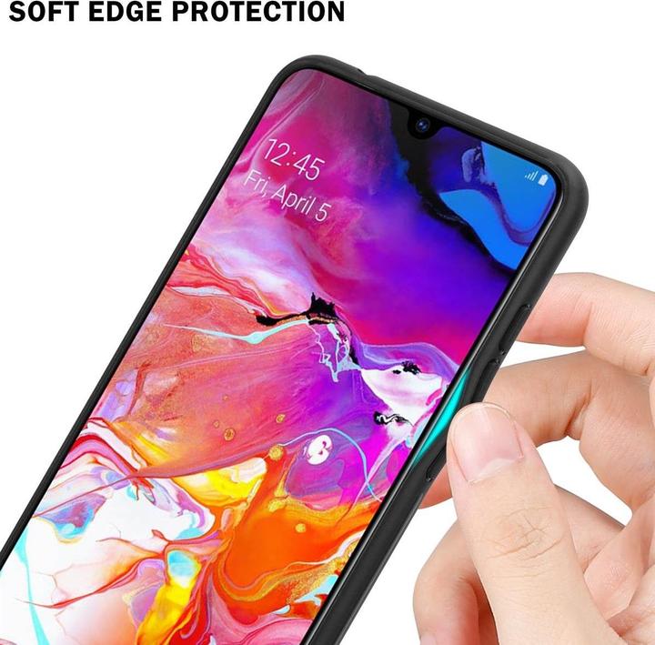 Produktbild Cadorabo TPU Gestreiftes Glas Cover (Samsung Galaxy A70, Samsung Galaxy A70S)