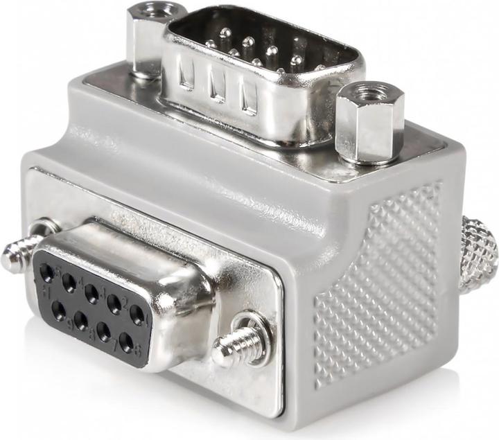 Produktbild StarTech .com DB9 auf DB9 Seriell Kabeladapter Typ 1 rechts gewinkelt