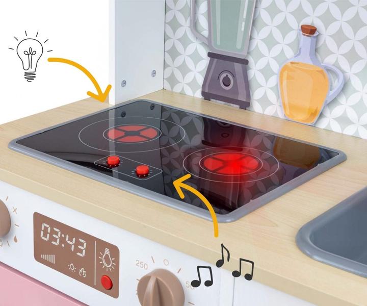 Actual product image Mally Wooden kitchen set Bjorn Pink