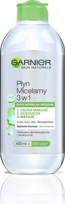 Produktbild Garnier Skin Naturals Micellar Liquid 3In1 Score Normal And Mixed 400Ml (Puder, 400 ml)
