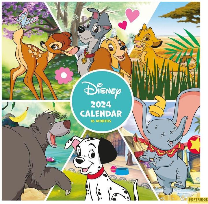 Actual product image Pyramid Disney Calendar 2024 Disney Classics (30 x 30 cm, English)