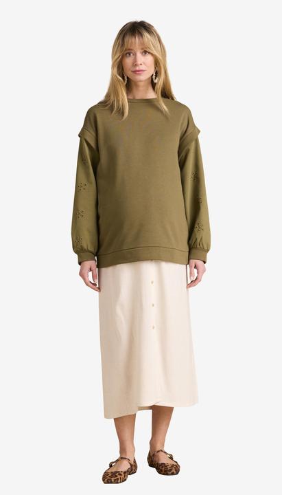 Produktbild Envie de Fraise Umstands-Sweatshirt mit Materialmix (42)