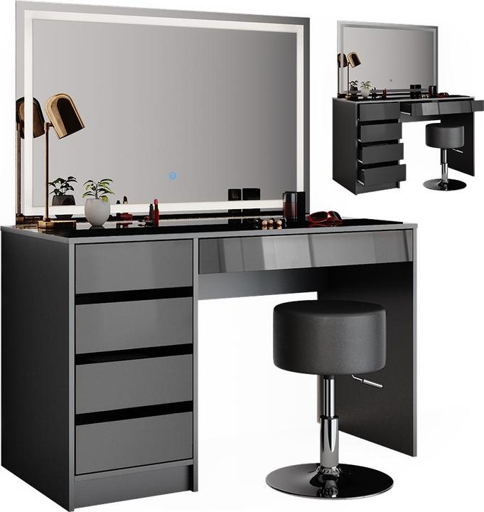 Produktbild Vicco Sherry mit Hocker und Beleuchtung (120 x 55 x 75 cm)