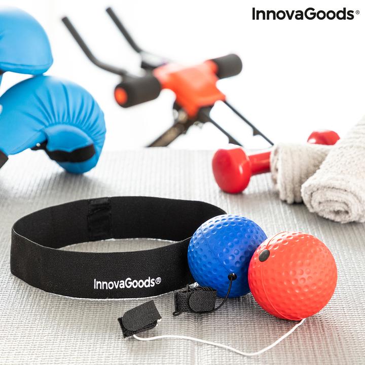 Immagine prodotto InnovaGoods Set di palline per allenamento e riflessi Balxing (3.80 cm, 0.03 kg)