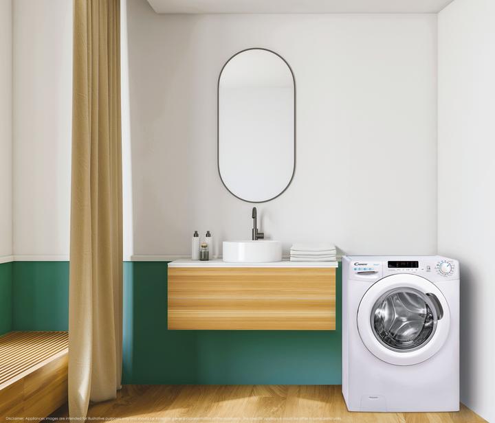 Actual product image Candy Smart CSS4372DW4111 Front Loading 7Kg Washing Machine (7 kg, Left)