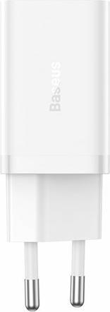 Productafbeelding Baseus Wandlader GaN5 40W, 2x USB C (Wit) (40 W)