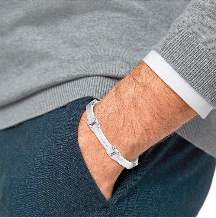 Produktbild S.Oliver Armschmuck für Herren, Stainless Steel (18.50 cm, Edelstahl)