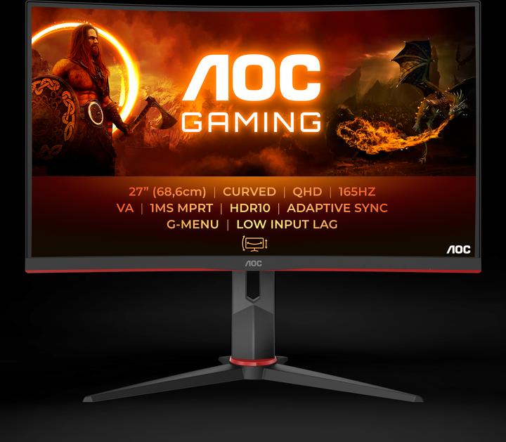 Produktbild AOC CQ27G2S/BK (2560 x 1440 Pixel, 27")