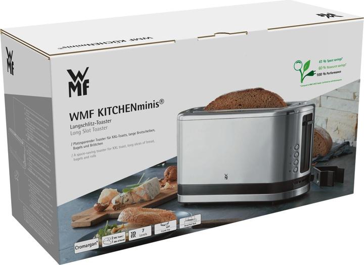Produktbild WMF KÜCHENminis Langschlitztoaster 2-Scheiben mit Brötchenaufsatz