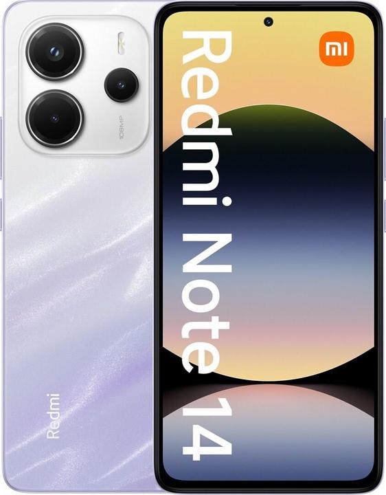 Image du produit Xiaomi Redmi Note 14 (256 Go, Mist Purple, 6.67", Double SIM hybride, 108 Mpx, 4G)