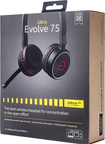 Actual product image Jabra Evolve 75 SE Duo inkl. Link 380 (Wireless, USB-A)