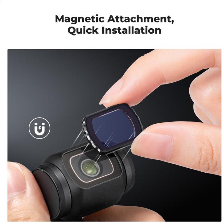 Actual product image K&F Concept Anti Light Pollution Filter,HD, Anti-Reflection Green Coating, Waterproof and Scratch Resistant on o (Osmo Pocket 3)