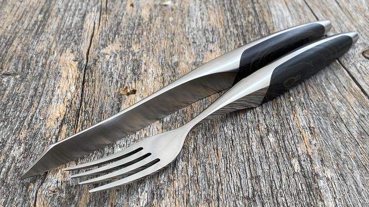 Actual product image Sknife Steak cutlery 2-piece set ash (2 Piece, Cutlery set)
