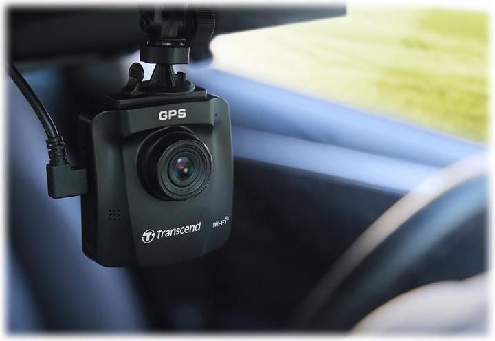 Actual product image Transcend DrivePro 250 incl. 32GB microSDHC TLC (Rechargeable battery, Built-in display, Bluetooth, Wi-Fi, GPS receiver, Full HD)
