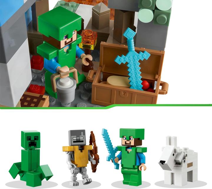 Produktbild LEGO Die Vereisten Gipfel (21243, LEGO Minecraft)