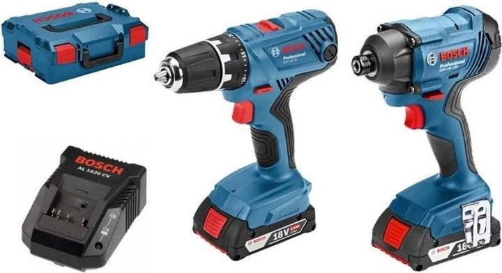 Actual product image Bosch Professional 18V GSR + GDR Accu toolkit in L-Boxx - 06019G5101