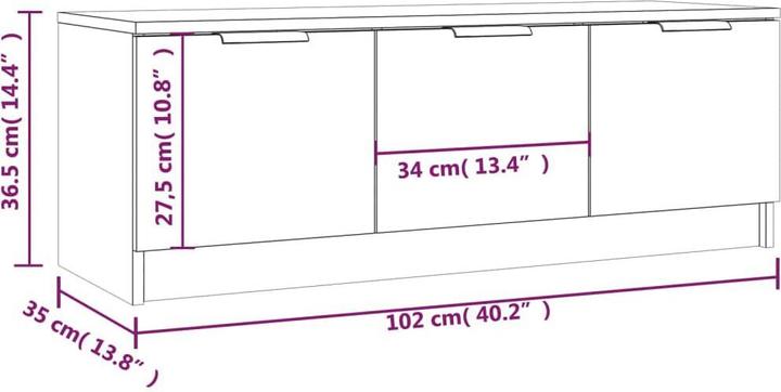Actual product image VidaXL Kyle (102 x 35 x 36.5 cm)