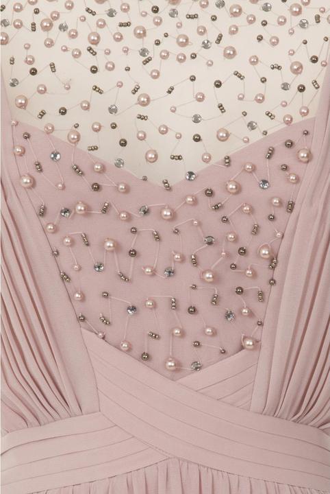 Actual product image Little Mistress Mink beaded yoke maxi dress (36 E)