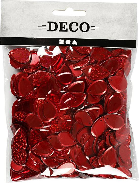 Produktbild Creativ Company Pailletten 14 x 19 mm, 50 g, Rot