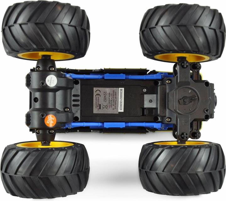 Actual product image Amewi Monster Fire Brigade Electric Brushed Monster Truck 2WD 1:18 RTR blue (RTR Ready-to-Run)