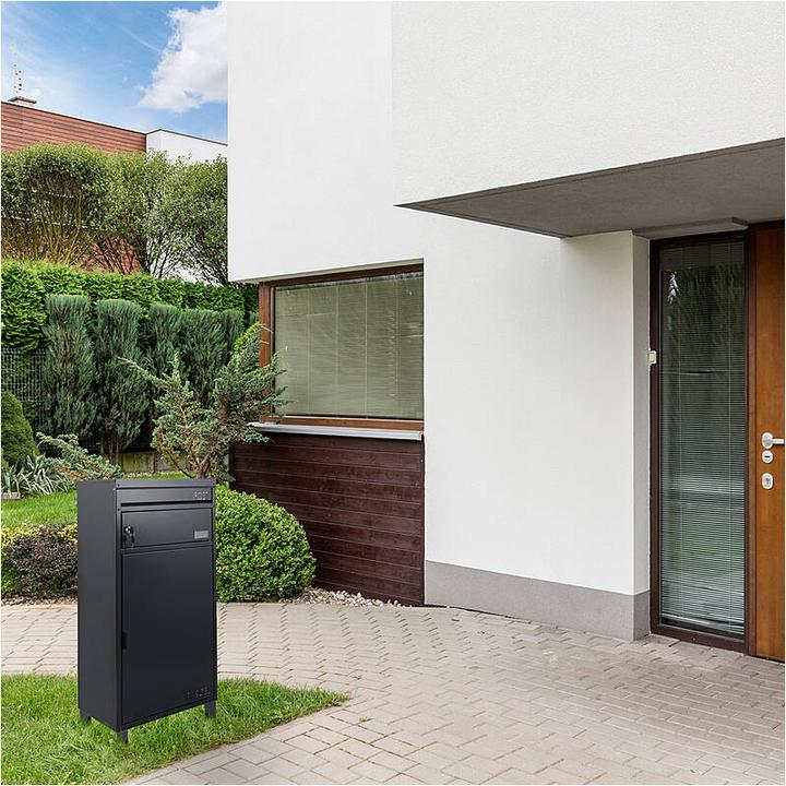 Produktbild SafePost 65 Briefkasten mit Paketfach sillbergrau