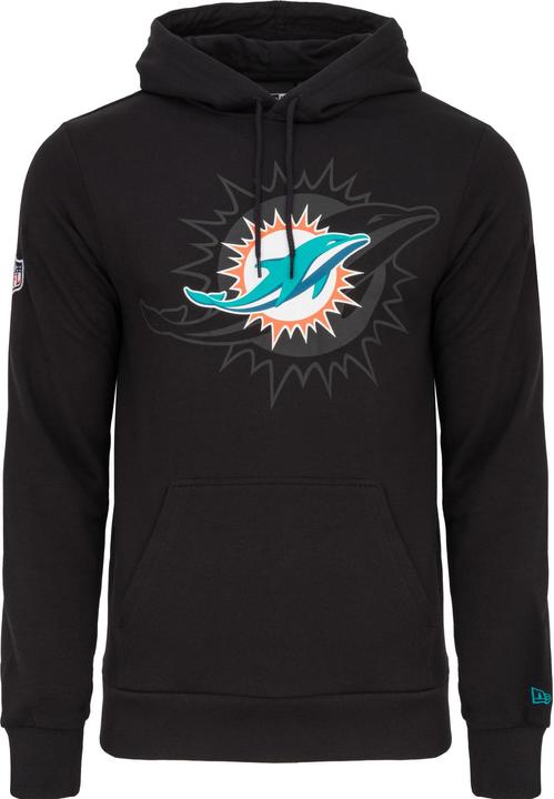 Actual product image New Era Fleece Hoody - NFL Miami Dolphins 2.0 noir (XXL)