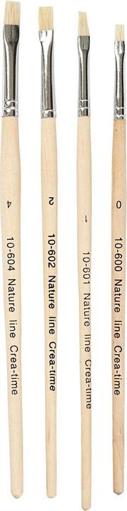 Creativ Company Pinceau Nature Line 00/1/2/4, 4 pces (7 mm)