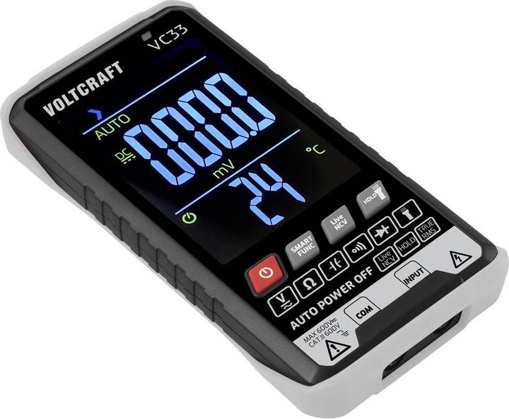 Image du produit Voltcraft VC33 Multimètre manuel calibré (ISO) numérique Affichage (Counts) : 5999 (CAT III 600V)