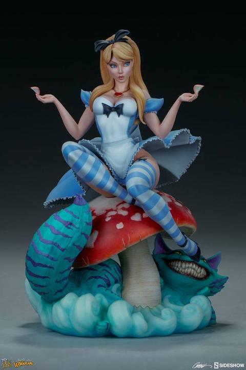 Actual product image Sideshow Fairytale Fantasies Collection "Alice in Wonderland" Statue