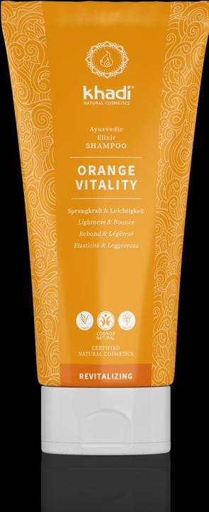 Produktbild Khadi Elixir Shampoo Orange Vitality 200 ml (200 ml, Flüssiges Shampoo)