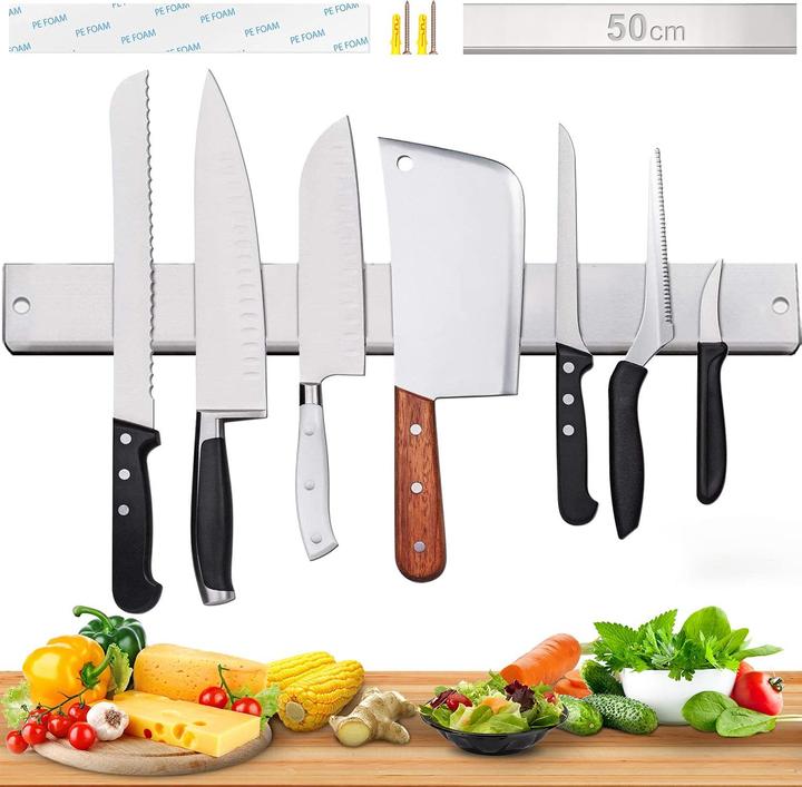 Produktbild AidSci Magnetleiste Messer Edelstahl 50cm