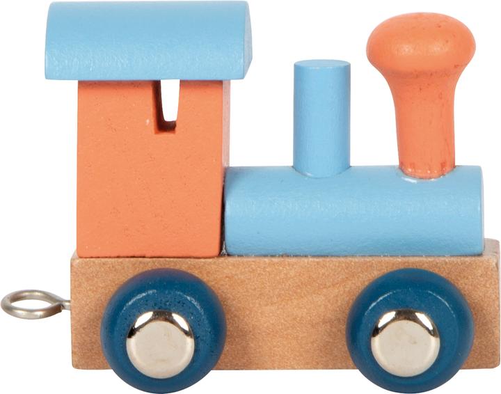 small foot Letters Train Polar Train Engine salmon & ice blue