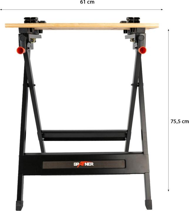 Actual product image Grafner Folding Workbench Clamping Table 160kg WB11039 (36 cm, 61 cm)