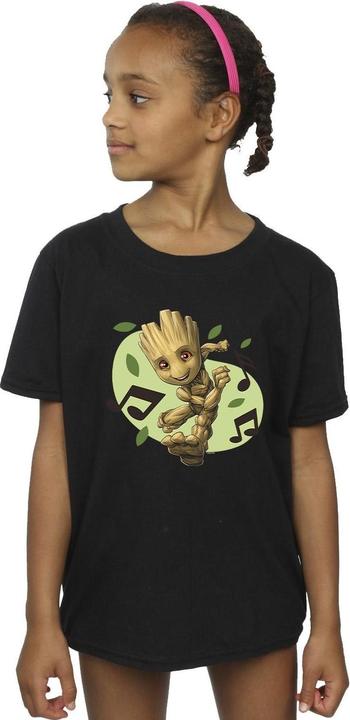 Immagine prodotto Guardians Of The Galaxy Groot Musical Notes Maglietta Ragazze (140, 146)