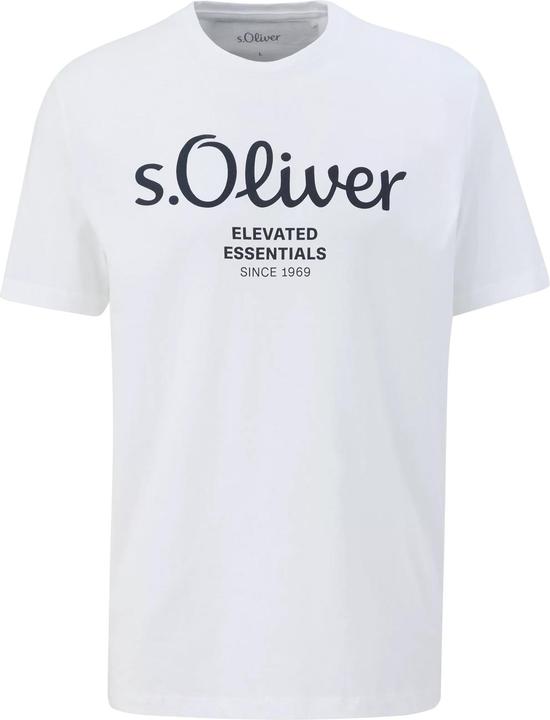 Produktbild S.Oliver T-Shirt Casual Bequem sitzend Logo T-Shirt (M)