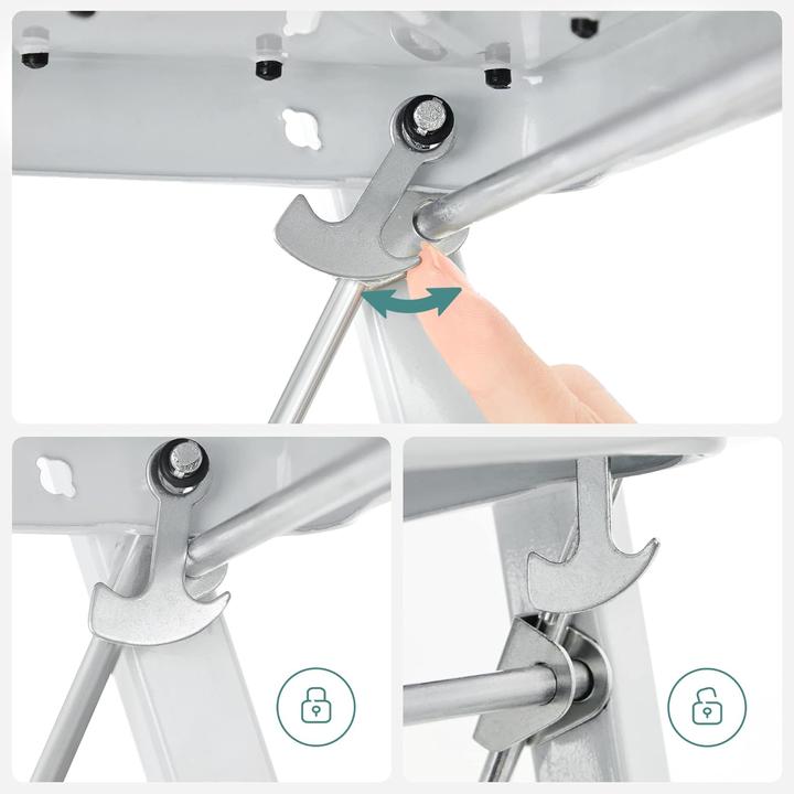 Produktbild Songmics Trittleiter (Klapptritt, 44 cm)