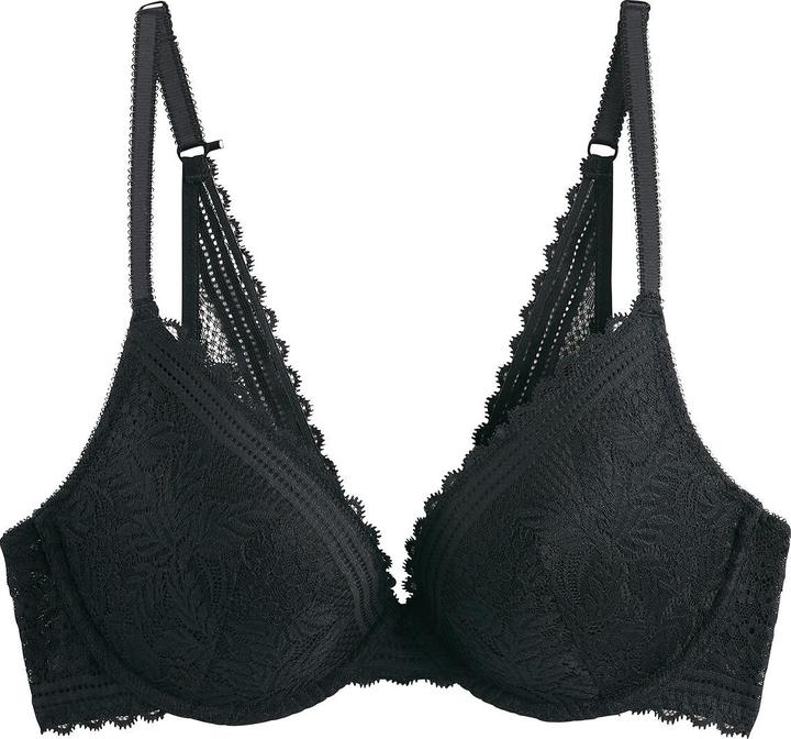 Actual product image La Redoute Collections Recycled Lace Push-up Bra (65 B)