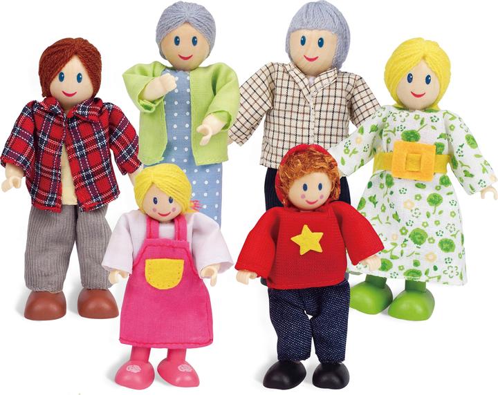 Hape Puppenfamilie helle Hautfarbe