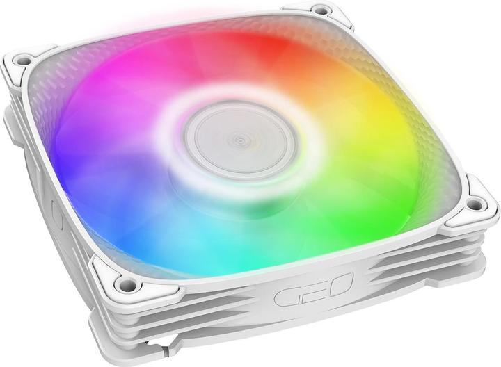 Image du produit Geometric Future Ventilateur Squama 2505B RGB, pack de 3 - 120 mm, blanc (120 mm, 3 x)