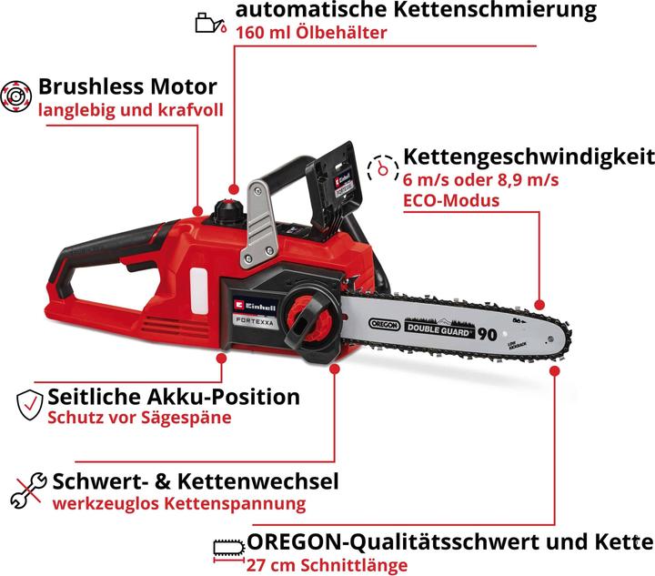 Produktbild Einhell Fortexxa 18/30 Power X-Change (Akku Kettensäge)
