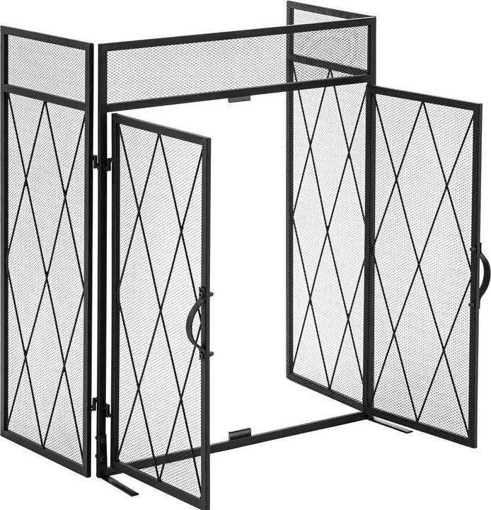 Hillvert Fireplace Screen - 127 x 80 cm - with door