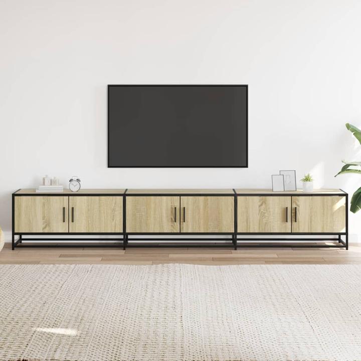 Actual product image VidaXL TV cabinet Lowboard TV cabinet TV table TV furniture Sonoma oak (240 x 35 x 41 cm)