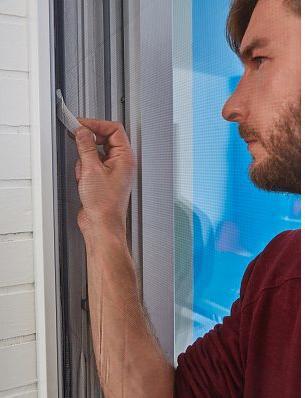 Actual product image tesa Insect screen COMFORT for windows, with Velcro tape, self-adhesive, without drilling (130 x 130 cm)