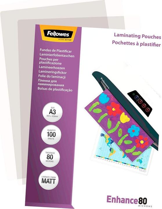Image du produit Fellowes Améliorer 80 (A3, 100 pièce(s), 80 µm)