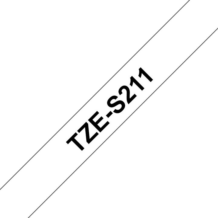 Produktbild Brother Tze-S211 (0.60 cm, Weiss, Schwarz)