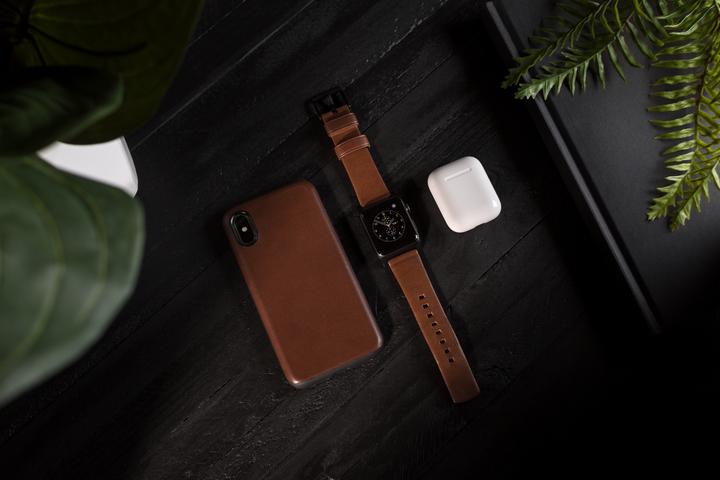 Produktbild Nomad Modern Connector Strap (44 mm, Edelstahl, Leder)